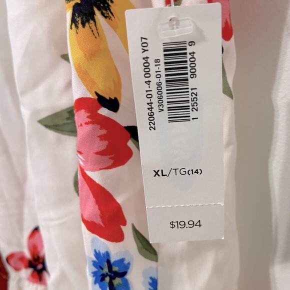 Old Navy Floral Tank Top - Youth size XL (14) - Picture 5 of 6